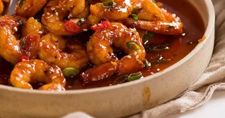 Sweet & Spicy Garlic Prawns